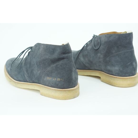COMMON PROJECTS Men Washed Chukka Boots Grey Lace Up Dress SZ 43 10D US main image 5